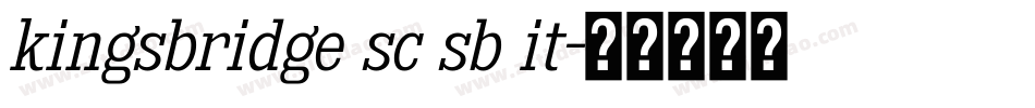 kingsbridge sc sb it字体转换